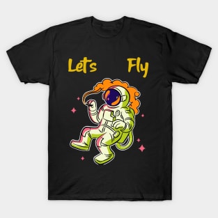 Let's Fly Funny T-shirt Design T-Shirt